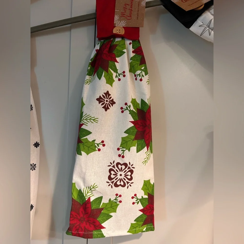 Holly Christmas Kitchen Towel